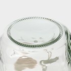 Кружка Доляна «Золотой фламинго», 450 мл, 10×7.5×13 см, с ручкой, крышкой и трубочкой, стекло, прозрачная - Фото 7