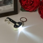 Фонарик брелок для ключей на кольце «Ключ», открывашка для бутылок, 8.5×4×1 см, МИКС - Фото 4