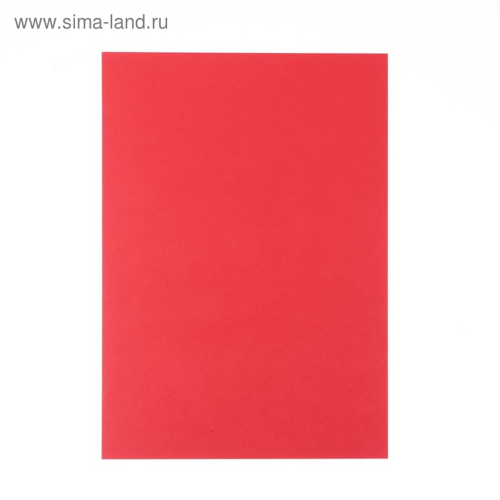 Набор цветного картона, А4 "ТОНИРОВАННЫЙ В МАССЕ" 10 листов, красный, 180 г/м2, 21х29,7 см - Фото 1