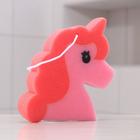 Губка для тела Доляна «Единорожка», детская, 17×14 см, розовая - Фото 2