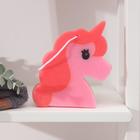 Губка для тела Доляна «Единорожка», детская, 17×14 см, розовая - Фото 1