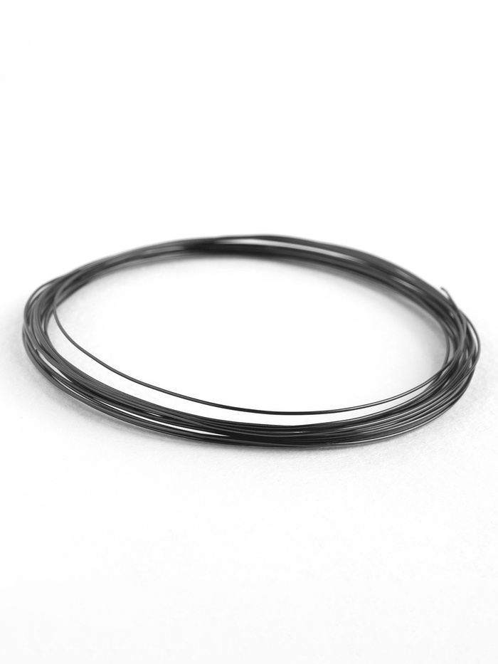 Проволока для плетения d=0.6 мм, намотка 5 м, чёрная