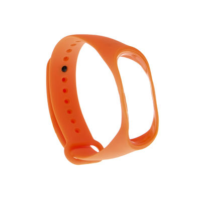 Ремешок для фитнес-браслета Mi Band 3/4 LuazON, оранжевый
