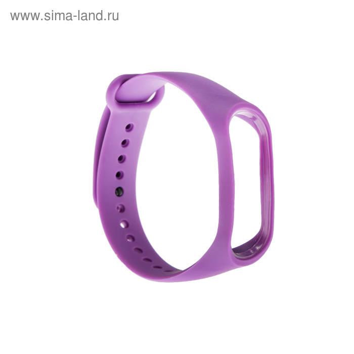 Ремешок для фитнес-браслета Mi Band 3/4 LuazON, фиолетовый - Фото 1