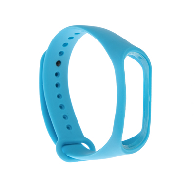 Ремешок для фитнес-браслета Mi Band 3/4 LuazON, светло-синий