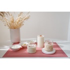 Коврик для выпечки армированный Доляна «Амато», силикон, 42×29.6 см, розовый 4472216