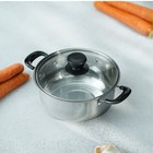 Кастрюля Promo, 1.2 л, 18×8 см, с крышкой, нержавеющая сталь - Фото 7