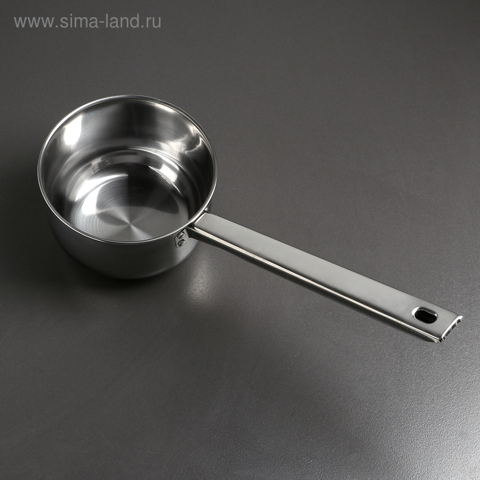 Ковш, 1.1 л, 39×14.5×8.5 см, металлическая ручка, нержавеющая сталь - Фото 1