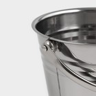 Ведро для льда «Классик», 17×16×15 см, нержавеющая сталь - Фото 5