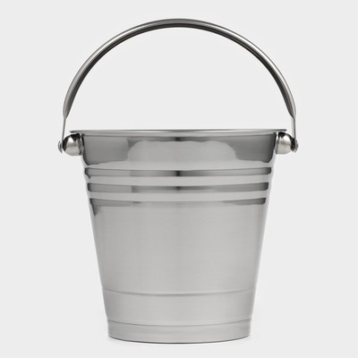 Ведро для льда «Классик», 18.5×17.5×16 см, нержавеющая сталь