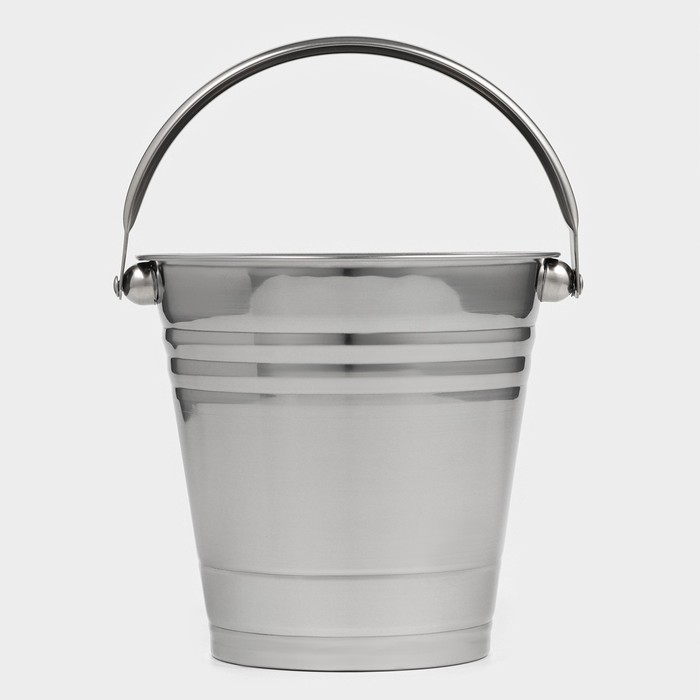 Ведро для льда «Классик», 18.5×17.5×16 см, нержавеющая сталь - Фото 1