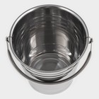 Ведро для льда «Классик», 18.5×17.5×16 см, нержавеющая сталь - Фото 4