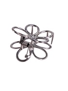 Крабик для волос «Либерти», цветок, 4 см, тёмное серебро 4555284