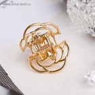 Крабик для волос «Либерти», розочка, 3 см, золото - фото 57931925 Крабик для волос «Либерти», розочка, 3 см, золото - фото 57931925