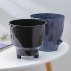 Горшок для цветов с прикорневым поливом Ruby, 3 л, цвет антрацит - Фото 3