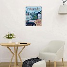 Картина-холст на подрамнике "Правила нашей кухни" на синем 40х50 см 4653911 - фото 16612983