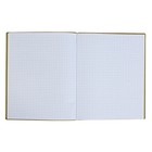 Бизнес-блокнот А4, 96 листов "Премиум", обложка из искусственной кожи, горчичный - Фото 3