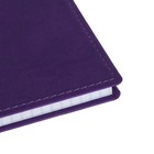 Бизнес-блокнот А4, 96 листов в клетку "Премиум", обложка из искусственной кожи, блок офсет, фиолетовый - Фото 2