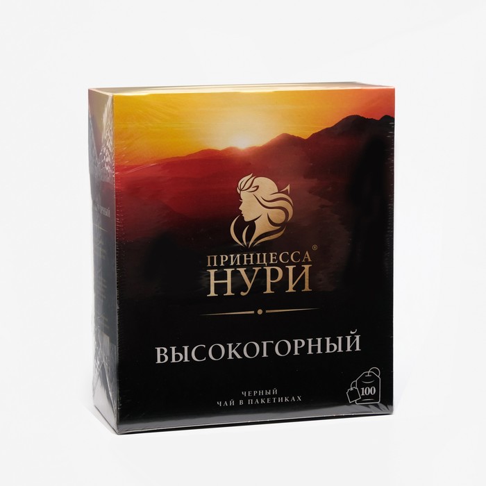 Чай Принцесса НУРИ Высокогорный(2гx100п)пакетированный черн. - Фото 1