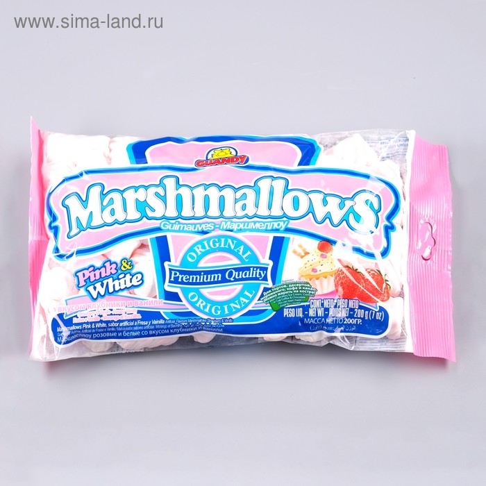 Маршмеллоу Guandy (Гуанди) спиральки, клубничные, 200 г - Фото 1