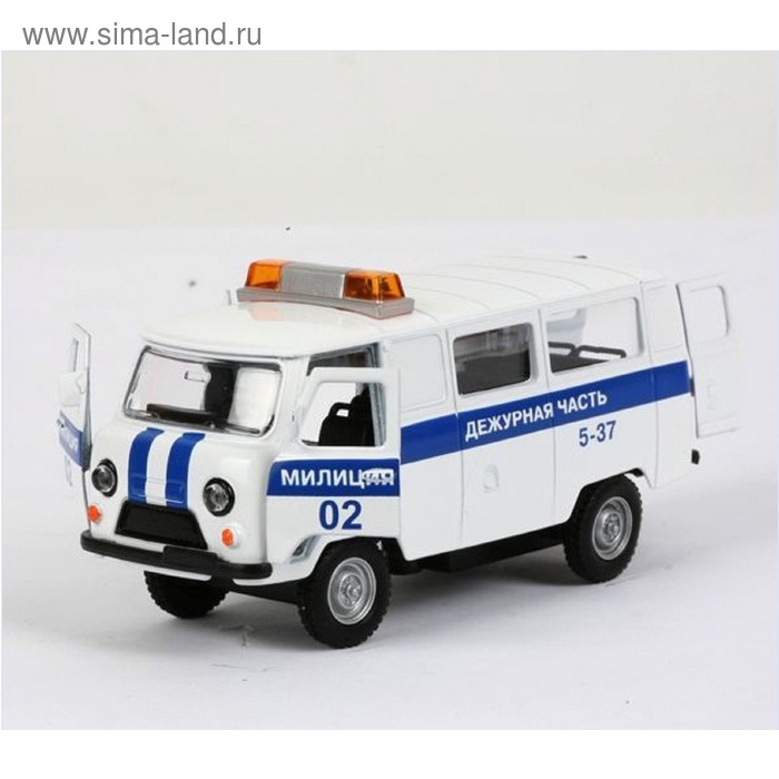 Машина металлическая "Милиция", открывающиеся двери, масштаб 1:43 - Фото 1