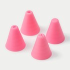 Шприц кондитерский Доляна «Фобос», 4 насадки, 15×2.5×2.5 см, розовый - Фото 4