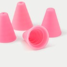 Шприц кондитерский Доляна «Фобос», 4 насадки, 15×2.5×2.5 см, розовый - Фото 6