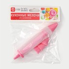 Шприц кондитерский Доляна «Фобос», 4 насадки, 15×2.5×2.5 см, розовый - Фото 7