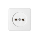 Розетка «Элект» РА 16-019, 250 В, 16 А, открытая, одноместная, с монтажной панелью, белая - Фото 3