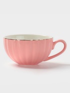 Чайная пара Доляна «Вивьен», 2 предмета: чашка 200 мл, блюдце d=15 см, фарфор, розовая - Фото 4