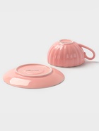 Чайная пара Доляна «Вивьен», 2 предмета: чашка 200 мл, блюдце d=15 см, фарфор, розовая - Фото 8