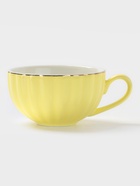 Чайная пара Доляна «Вивьен», 2 предмета: чашка 200 мл, блюдце d=15 см, фарфор, жёлтая - Фото 4