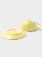 Чайная пара Доляна «Вивьен», 2 предмета: чашка 200 мл, блюдце d=15 см, фарфор, жёлтая - Фото 8