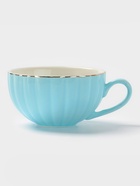 Чайная пара Доляна «Вивьен», 2 предмета: чашка 200 мл, блюдце d=15 см, фарфор, голубая - Фото 7