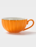 Чайная пара Доляна «Вивьен», 2 предмета: чашка 200 мл, блюдце d=15 см, фарфор, оранжевая - Фото 9