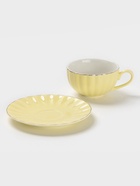 Сервиз чайный Доляна «Вивьен», 12 предметов: 6 чашек 200 мл, 6 блюдец d=15 см, фарфор, жёлтый - Фото 4
