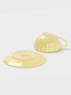 Сервиз чайный Доляна «Вивьен», 12 предметов: 6 чашек 200 мл, 6 блюдец d=15 см, фарфор, жёлтый - Фото 8