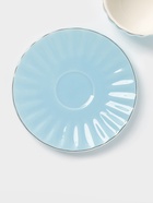 Сервиз чайный Доляна «Вивьен», 12 предметов: 6 чашек 200 мл, 6 блюдец d=15 см, фарфор, голубой - Фото 5