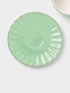 Сервиз чайный Доляна «Вивьен», 12 предметов: 6 чашек 200 мл, 6 блюдец d=15 см, фарфор, зелёный - Фото 5