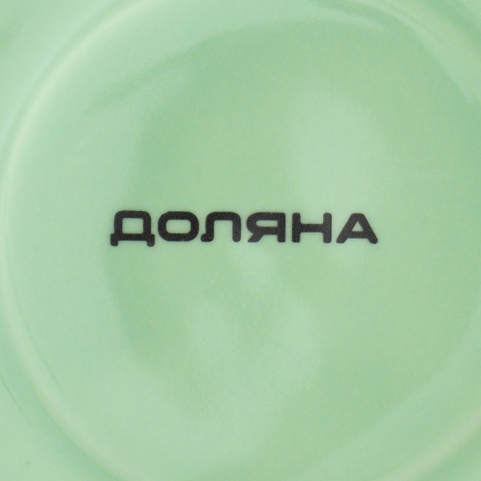 Сервиз фарфоровый чайный Доляна «Вивьен», 12 предметов: 6 чашек 200 мл, 6 блюдец d=15 см, цвет зелёный - фото 1909980696