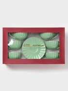 Сервиз чайный Доляна «Вивьен», 12 предметов: 6 чашек 200 мл, 6 блюдец d=15 см, фарфор, зелёный - Фото 9