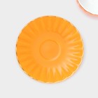 Сервиз фарфоровый чайный Доляна «Вивьен», 12 предметов: 6 чашек 200 мл, 6 блюдец d=15 см, цвет оранжевый - Фото 5