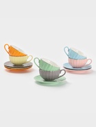 Сервиз чайный Доляна «Вивьен», 12 предметов: 6 чашек 200 мл, 6 блюдец d=15 см, фарфор, МИКС - Фото 2