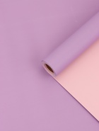 Пленка матовая для цветов, двухсторонняя, «Зефир», лаванда - чайная роза, 57 см × 10 м - Фото 3