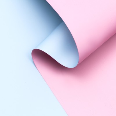 Пленка матовая для цветов,двухсторонняя,"Зефир", розово-голубой, 57 х 10 м