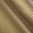 Пленка матовая для цветов «Полосы», золото, 57 см × 5 м - Фото 2