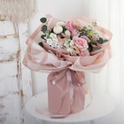 Пленка матовая для цветов "Трафарет", бежевый, 60 см х 5 м - фото 52545315