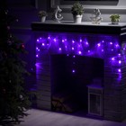 УЦЕНКА Гирлянда «Бахрома» 1.8×0.5 м, IP20, тёмная нить, 48 LED, свечение фиолетовое, 8 режимов, 220 В - Фото 7
