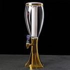 УЦЕНКА Башня пивная Gold, 3 л, цвет золотой 4698863