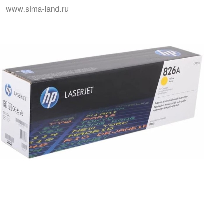 Тонер Картридж HP 826A CF312A желтый для HP CLJ Ent M855 - Фото 1